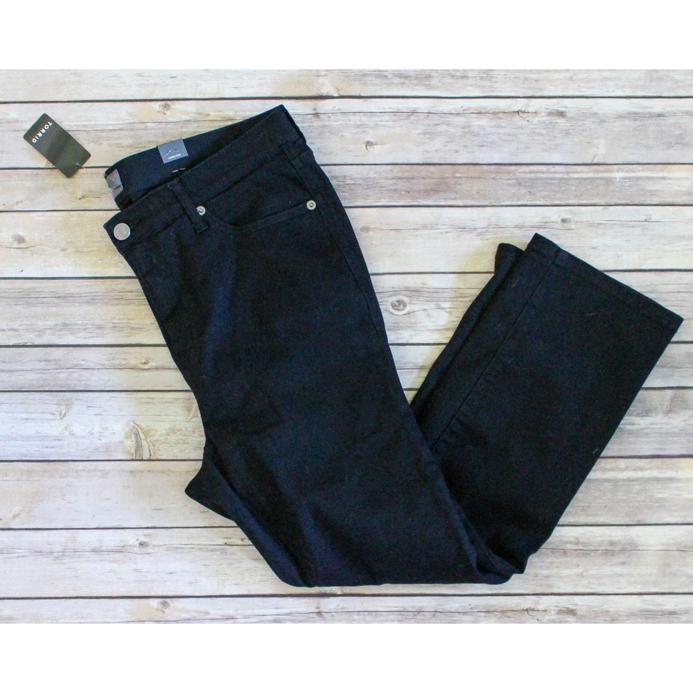 Torrid Crop Jeans Womens 14 Black Stretch Denim Sky High Rise Boot Super Soft